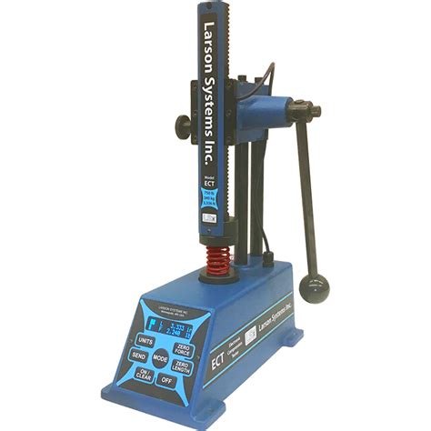 digital spring load testing machine|larson ect spring tester.